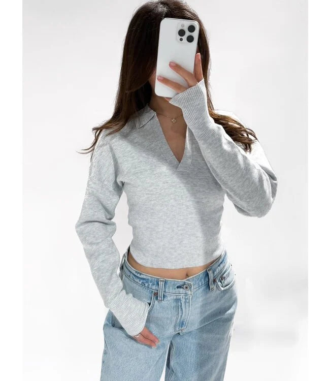 ZIRA TOP GREY PRE-ORDER 8-12